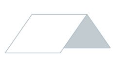 Illustration von Steildach mit weißer Dachfläche für die Suche nach einem Dachdecker